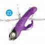 Wibrator króliczek silikonowy pulsacyjnoobrotowy Zing fioletowy 20cm - 6