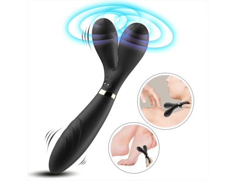 Wibrator Y Wand B Series Joy czarny silikonowy USB wodoodporny - 2