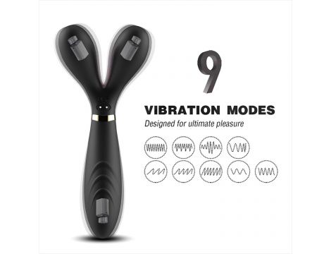 Wibrator Y Wand B Series Joy czarny silikonowy USB wodoodporny - 3