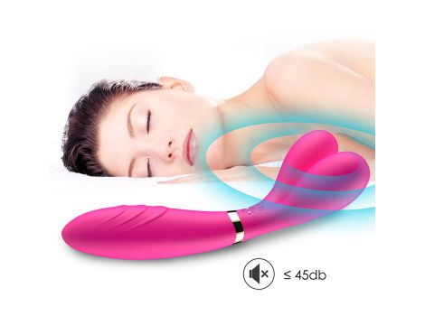 Wibrator dwuramienny Y Wand B Series Joy silikonowy różowy USB 19 cm - 7