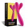 Wibrator dwuramienny Y Wand B Series Joy silikonowy różowy USB 19 cm - 2