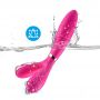Wibrator dwuramienny Y Wand B Series Joy silikonowy różowy USB 19 cm - 6