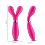 Wibrator dwuramienny Y Wand B Series Joy silikonowy różowy USB 19 cm - 7