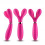 Wibrator dwuramienny Y Wand B Series Joy silikonowy różowy USB 19 cm - 10