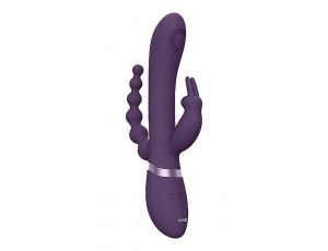 Wibrator króliczek Vive Rini fioletowy silikonowy USB 22 cm