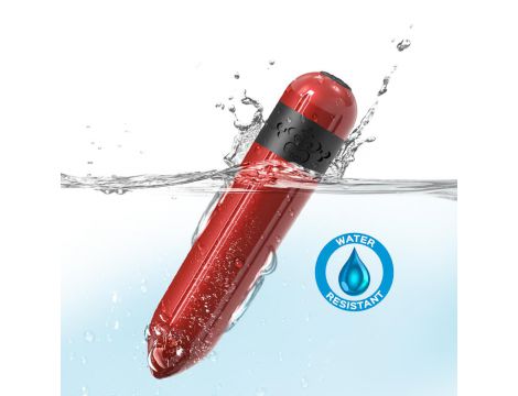 Wibrator mini Rocket czerwony silikonowy USB wodoodporny - 3