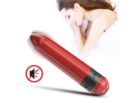 Wibrator mini Rocket czerwony silikonowy USB wodoodporny - 7