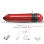 Wibrator mini Rocket czerwony silikonowy USB wodoodporny - 5