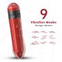Wibrator mini Rocket czerwony silikonowy USB wodoodporny - 9