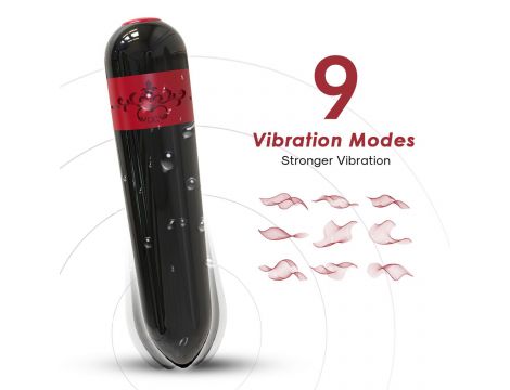 Mini wibrator silikonowy Rocket B Series Joy czarny USB wodoodporny - 5
