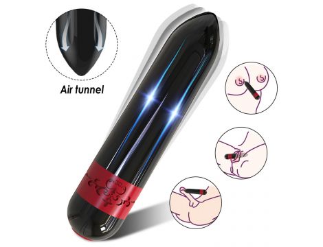 Mini wibrator silikonowy Rocket B Series Joy czarny USB wodoodporny - 3