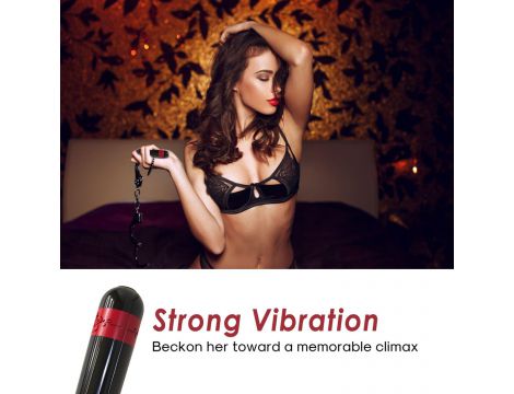 Mini wibrator silikonowy Rocket B Series Joy czarny USB wodoodporny - 9