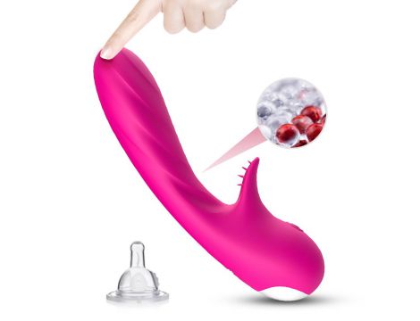 Wibrator punktu G silikonowy B Series Joy różowy USB 18 cm - 8