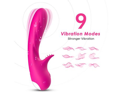 Wibrator punktu G silikonowy B Series Joy różowy USB 18 cm - 3