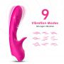 Wibrator punktu G silikonowy B Series Joy różowy USB 18 cm - 4