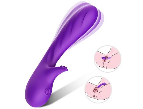 Wibrator punktu G Romance silikonowy B Series Joy fioletowy USB 18cm - 2