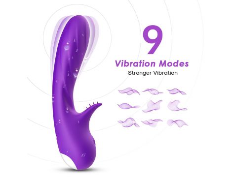 Wibrator punktu G Romance silikonowy B Series Joy fioletowy USB 18cm - 8