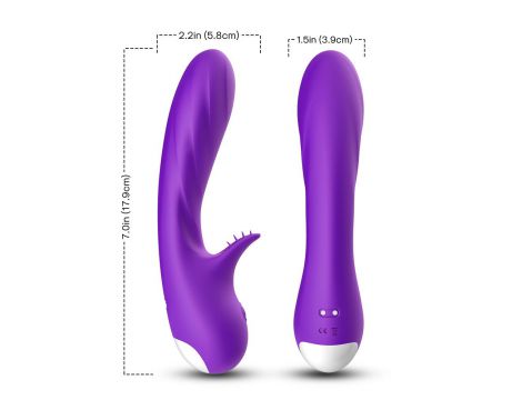 Wibrator punktu G Romance silikonowy B Series Joy fioletowy USB 18cm - 9