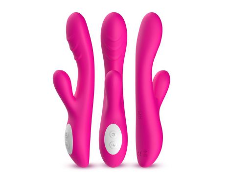 Wibrator punktu G Spark z ogrzewaniem Joy różowy silikonowy USB - 2