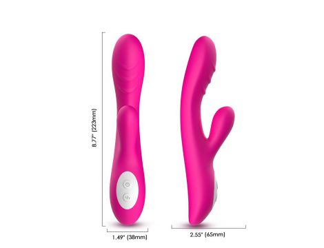 Wibrator punktu G Spark z ogrzewaniem Joy różowy silikonowy USB - 10