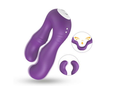 Stymulator łechtaczki silikonowy Seraph fioletowy Joy wodoodporny - 3
