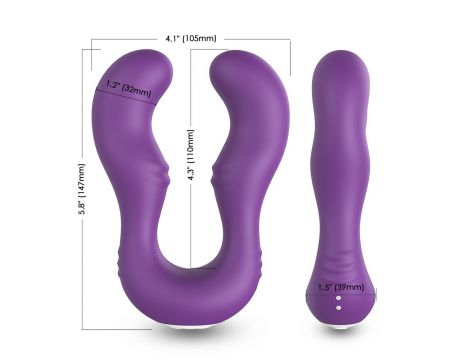 Stymulator łechtaczki silikonowy Seraph fioletowy Joy wodoodporny - 5