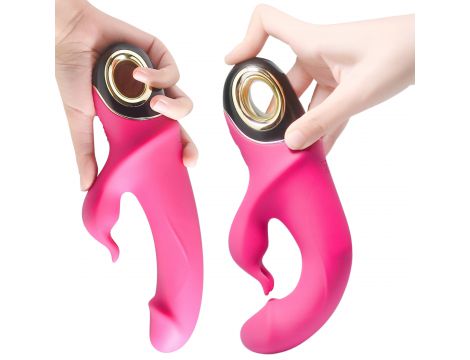 Wibrator króliczek silikonowy B-Series Joy Meteor różowy USB 23 cm - 4