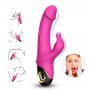 Wibrator króliczek silikonowy B-Series Joy Meteor różowy USB 23 cm - 4