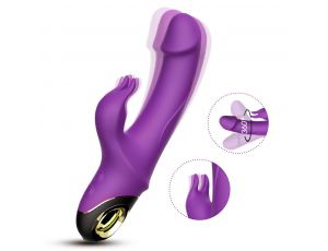 Wibrator króliczek silikonowy B Series Joy Meteor fioletowy USB wodoodporny