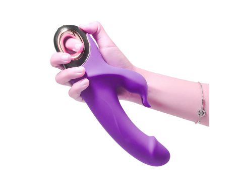 Wibrator króliczek silikonowy B Series Joy Meteor fioletowy USB wodoodporny - 10