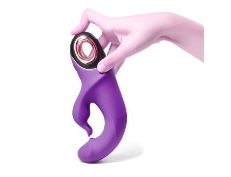 Wibrator króliczek silikonowy B Series Joy Meteor fioletowy USB wodoodporny - 7