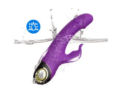 Wibrator króliczek silikonowy B Series Joy Meteor fioletowy USB wodoodporny - 6