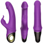 Wibrator króliczek silikonowy B Series Joy Meteor fioletowy USB wodoodporny - 12
