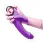 Wibrator króliczek silikonowy B Series Joy Meteor fioletowy USB wodoodporny - 11