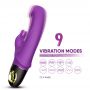 Wibrator króliczek silikonowy B Series Joy Meteor fioletowy USB wodoodporny - 3