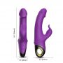 Wibrator króliczek silikonowy B Series Joy Meteor fioletowy USB wodoodporny - 15