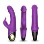 Wibrator króliczek silikonowy B Series Joy Meteor fioletowy USB wodoodporny - 13