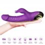 Wibrator króliczek silikonowy B Series Joy Meteor fioletowy USB wodoodporny - 5