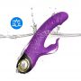 Wibrator króliczek silikonowy B Series Joy Meteor fioletowy USB wodoodporny - 7