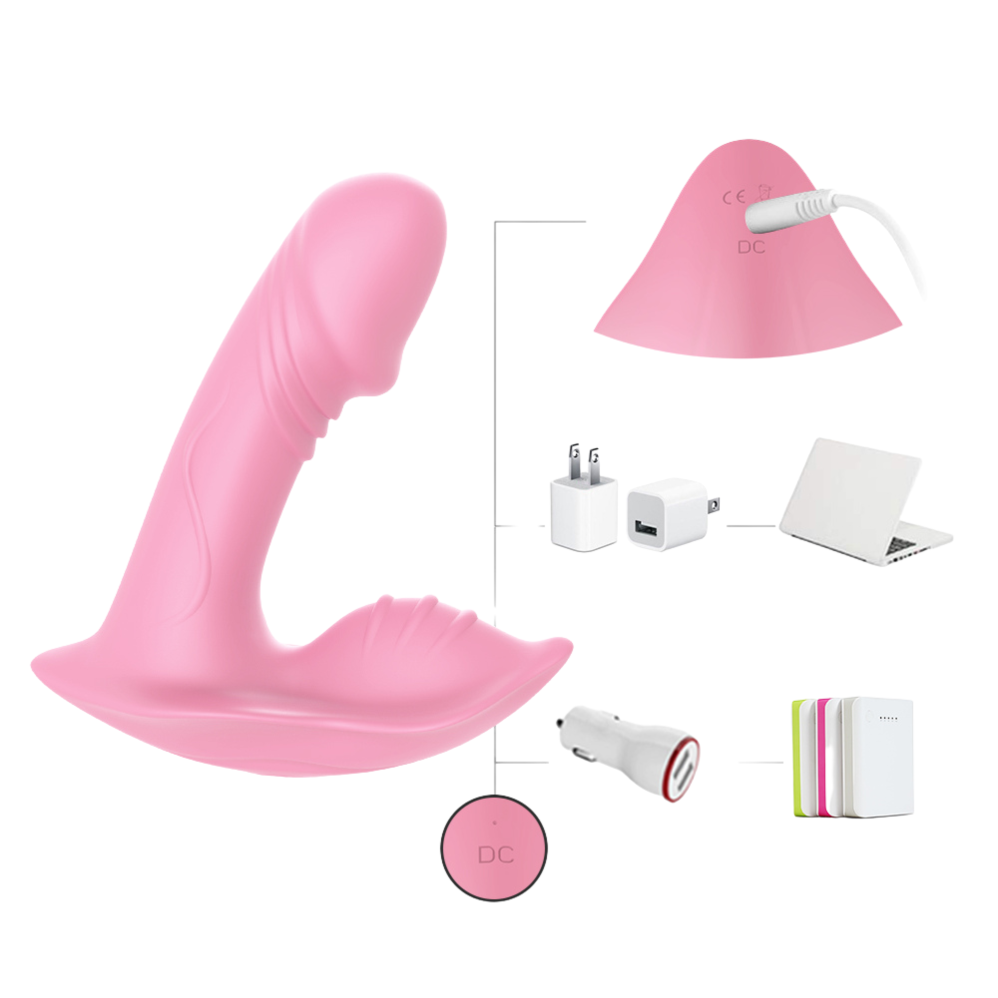 wibrator masażer łechtaczki do majtek pilot 9 tryb