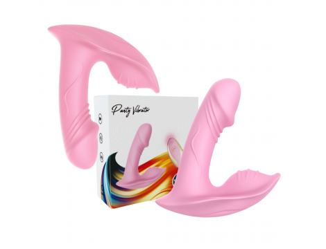 Wibrator punktu G Whistle silikonowy jasny różowy USB z pilotem - 10