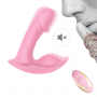 Wibrator punktu G Whistle silikonowy jasny różowy USB z pilotem - 5