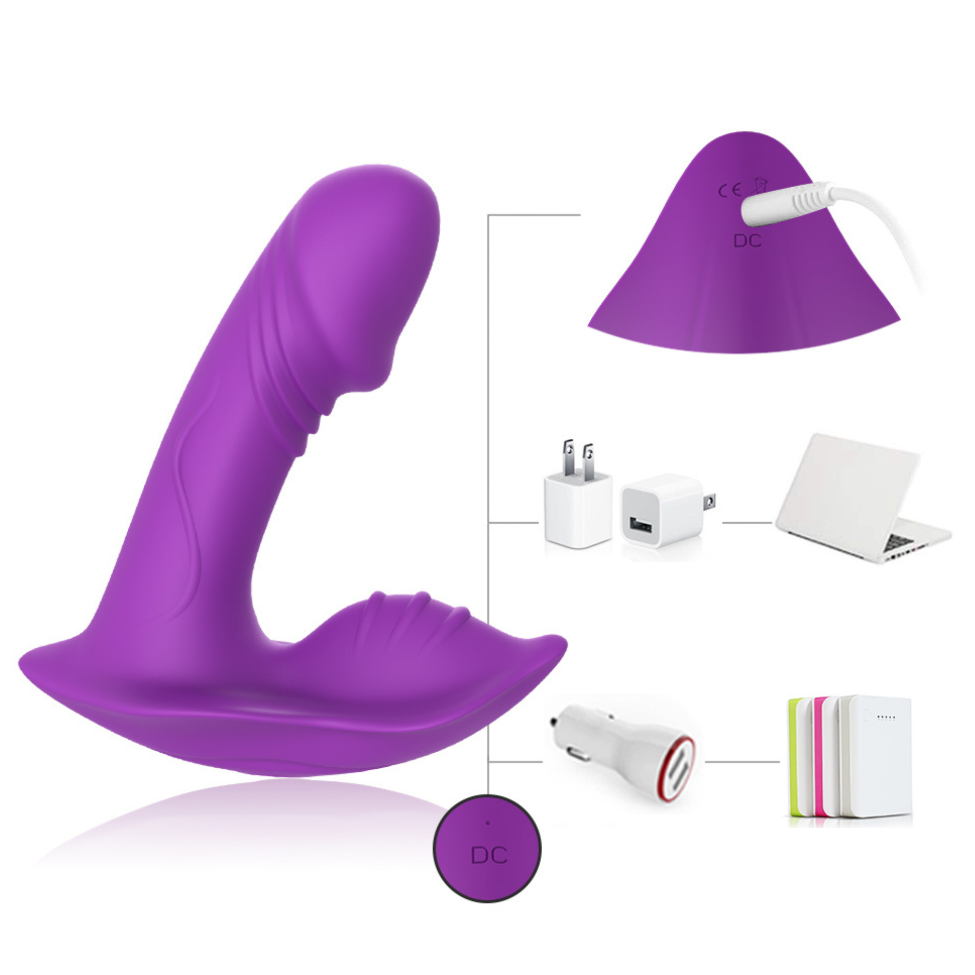 wibrator masażer łechtaczki do majtek pilot 9 tryb