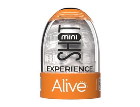 Masturbator mini TPE Alive przezroczysty 8 5 cm - 3