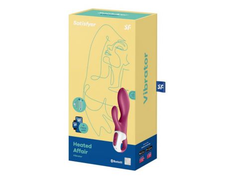 Wibrator silikonowy Satisfyer Heated Affair z ogrzewaniem i aplikacją