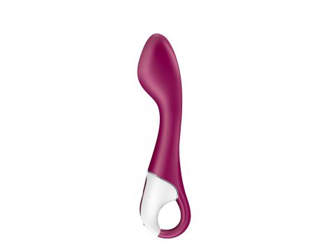 Wibrator punktu G Satisfyer Hot Spot podgrzewany silikonowy 20,5 cm bordowy - 3