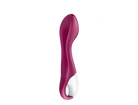 Wibrator punktu G Satisfyer Hot Spot podgrzewany silikonowy 20,5 cm bordowy - 4