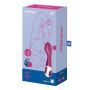 Wibrator punktu G Satisfyer Hot Spot podgrzewany silikonowy 20,5 cm bordowy - 2