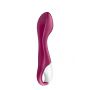 Wibrator punktu G Satisfyer Hot Spot podgrzewany silikonowy 20,5 cm bordowy - 5
