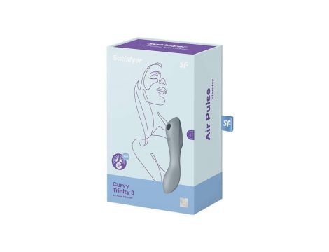 Wibrator 3w1 Satisfyer Curvy Trinity 3 niebieskoszary - 2